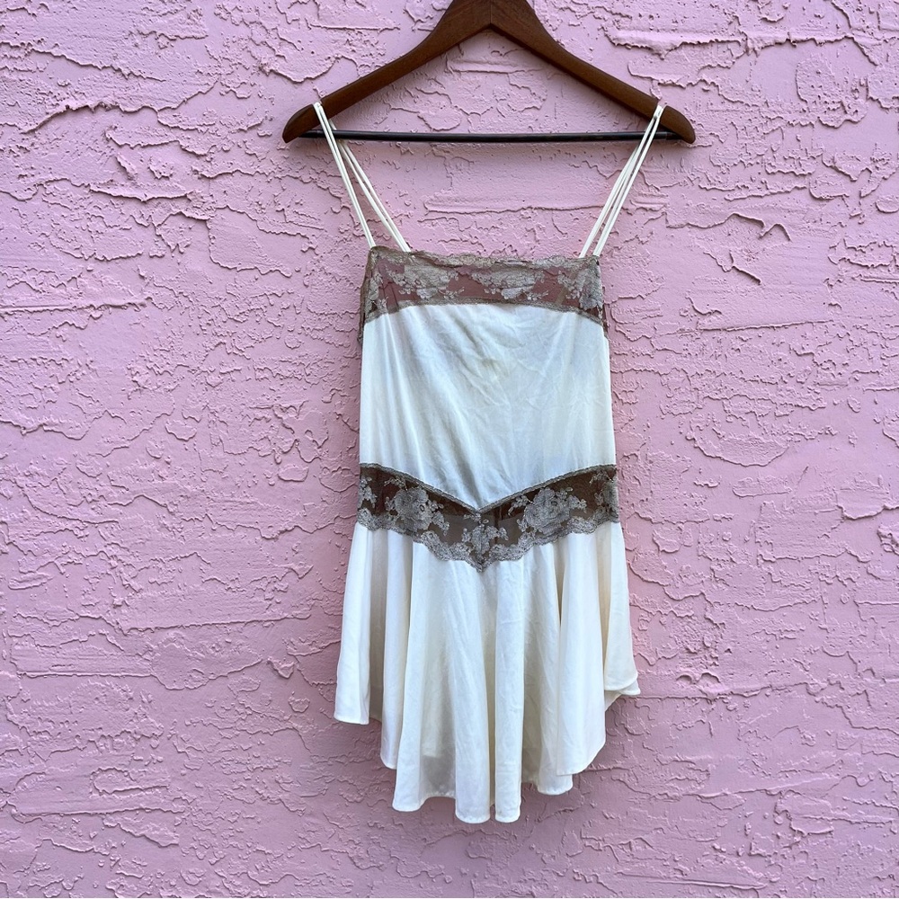 Vintage Undercover Wear Lingerie Top Nightie Lace Size Small